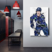 Load image into Gallery viewer, Elias Pettersson Canvas Art – Vancouver Canucks Wall Decor
