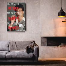 Load image into Gallery viewer, Scarface Quote Canvas Art – Tony Montana Wall Decor
