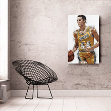 Load image into Gallery viewer, Jerry West Canvas Art – Los Angeles Lakers Wall Decor

