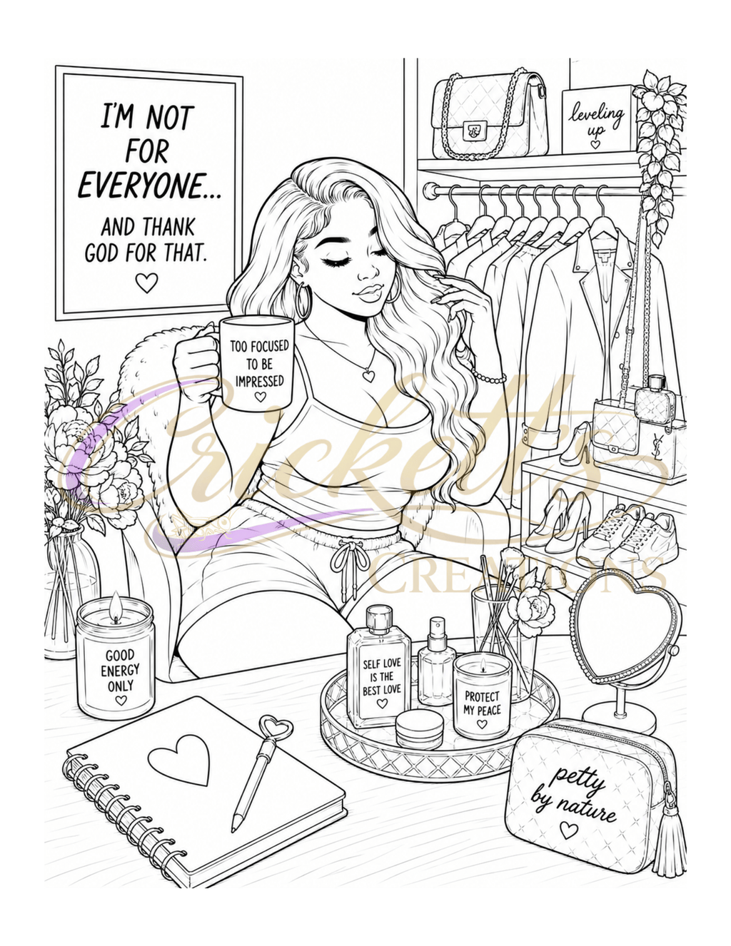 Petty, But Healing: Volume 2 Coloring Book