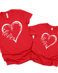 Love Heart Matching Shirt (Adult + Kids)