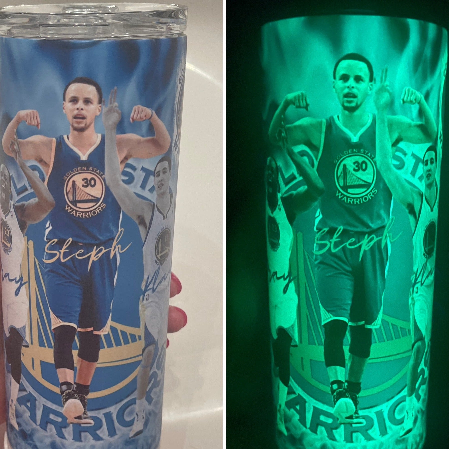 20oz Custom Glow Skinny Tumbler