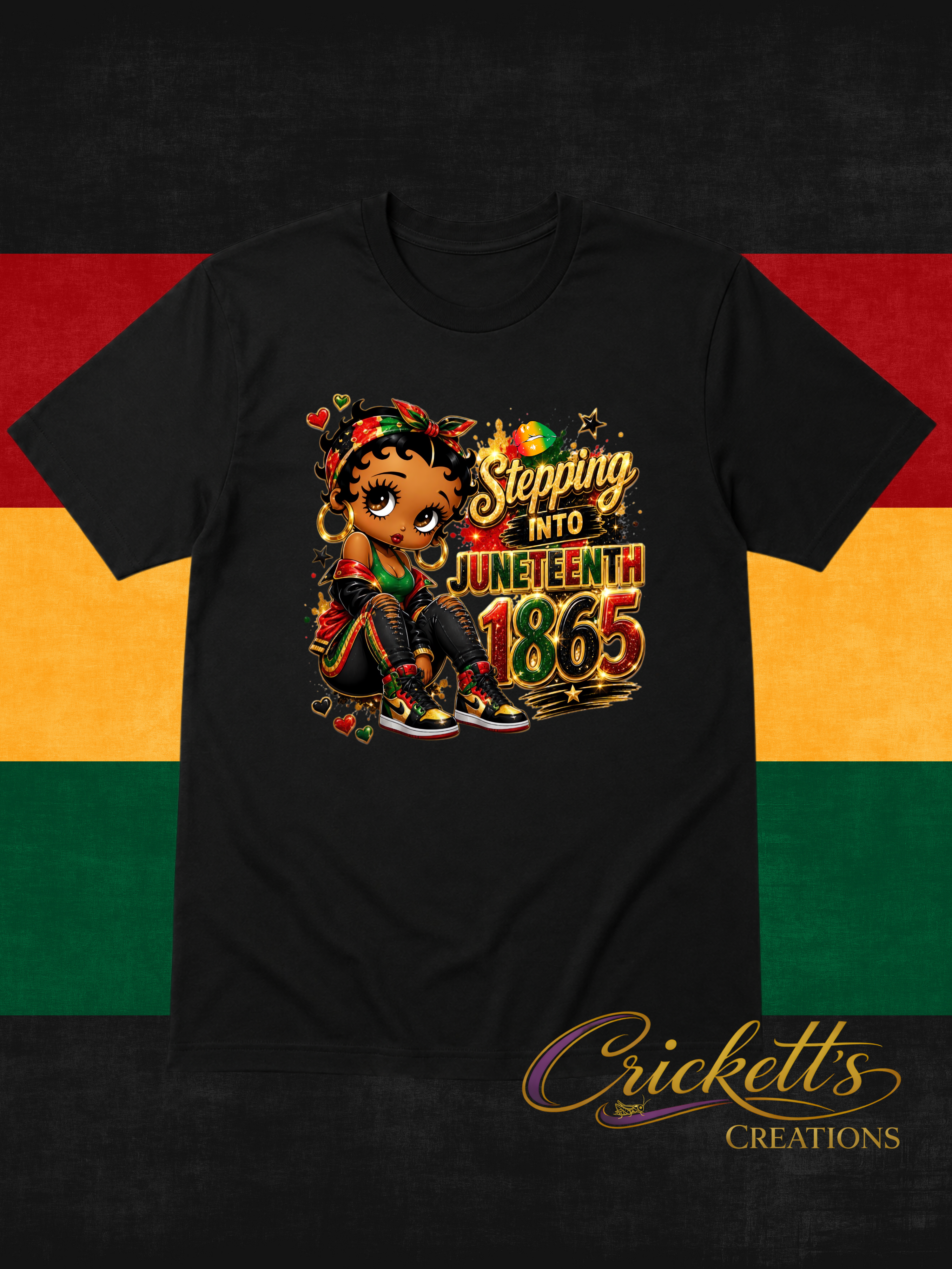 Stepping Into Juneteenth 1865 Betty B Inspired Shirt