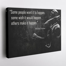 Load image into Gallery viewer, Michael Jordan Quote Canvas – Black &amp; White Chicago Bulls Wall Art Gift for Sports Fans

