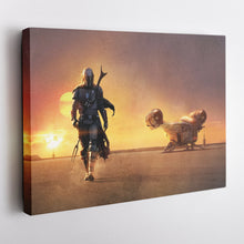 Load image into Gallery viewer, The Mandalorian Movie Poster Canvas Art - Star Wars Home Decor
