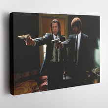 Load image into Gallery viewer, Pulp Fiction Canvas – Vincent &amp; Jules Gangsta Movie Wall Art for Home Decor
