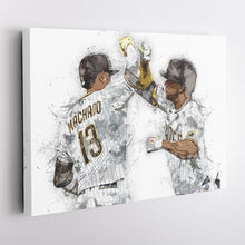 Load image into Gallery viewer, Manny Machado &amp; Juan Soto Canvas Art – San Diego Padres Wall Decor
