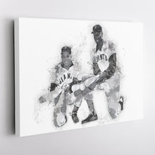 Load image into Gallery viewer, Willie Mays &amp; Willie McCovey Canvas Art – San Francisco Giants Wall Decor
