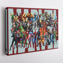 Load image into Gallery viewer, Marvel Superheroes Canvas Wall Art – Comics Print for Kids
