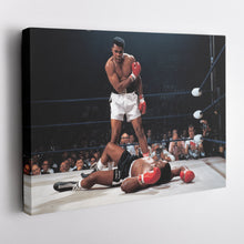 Load image into Gallery viewer, Muhammad Ali vs Sonny Liston Canvas – Phantom Punch Boxing Wall Art
