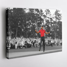 Load image into Gallery viewer, Tiger Woods Canvas Art – Masters 2019 Golf Wall Decor
