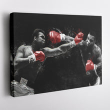Load image into Gallery viewer, Mike Tyson vs Muhammad Ali Canvas Art – Boxing Legends Wall Decor
