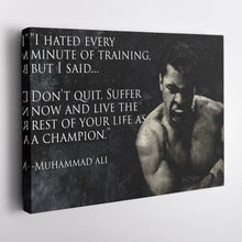 Load image into Gallery viewer, Muhammad Ali Quote Canvas Art – Boxing Wall Decor
