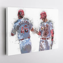 Load image into Gallery viewer, Paul Goldschmidt &amp; Nolan Arenado Canvas Art – St. Louis Cardinals Wall Decor
