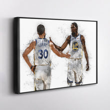 Load image into Gallery viewer, Stephen Curry &amp; Kevin Durant Canvas Art – Golden State Warriors Wall Decor

