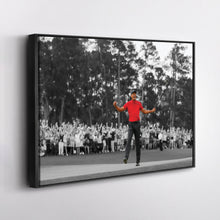 Load image into Gallery viewer, Tiger Woods Canvas Art – Masters 2019 Golf Wall Decor
