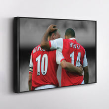 Load image into Gallery viewer, Henry &amp; Bergkamp Canvas – Arsenal Legends Wall Art Decor
