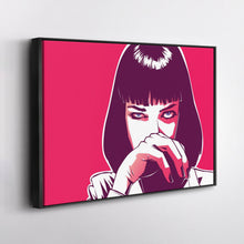 Load image into Gallery viewer, Pulp Fiction Canvas Art – Uma Thurman Movie Wall Decor
