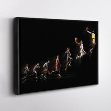 Load image into Gallery viewer, LeBron James Canvas Art – Lakers Evolution Wall Decor
