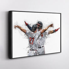 Load image into Gallery viewer, Austin Riley &amp; Dansby Swanson Canvas Art – Atlanta Braves Wall Decor
