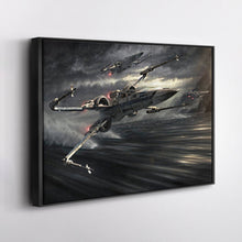 Load image into Gallery viewer, Star Wars Episode The Force Awakens X-Wing Canvas Art - Movie Decor
