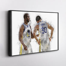 Load image into Gallery viewer, Stephen Curry &amp; Chris Paul Canvas Art – Golden State Warriors Wall Decor

