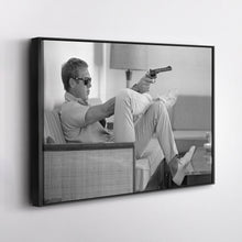 Load image into Gallery viewer, Steve McQueen&#39;s Revolver Canvas Art - Classic Movie Wall Decor Print
