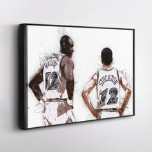 Load image into Gallery viewer, John Stockton &amp; Karl Malone Canvas Art – Utah Jazz Wall Decor
