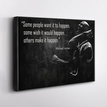 Load image into Gallery viewer, Michael Jordan Quote Canvas – Black &amp; White Chicago Bulls Wall Art Gift for Sports Fans
