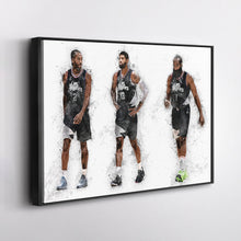 Load image into Gallery viewer, Kawhi Leonard, Paul George &amp; James Harden Canvas Art - LA Clippers Wall Decor
