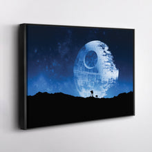 Load image into Gallery viewer, Death Star Poster Star Wars Movie Canvas Wall Art Decor - Galactic Wall Art
