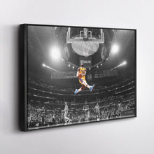 Load image into Gallery viewer, LeBron James Canvas Art – Slam Dunk Lakers Wall Decor
