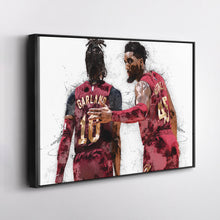 Load image into Gallery viewer, Donovan Mitchell &amp; Darius Garland Canvas Art – Cleveland Cavaliers Wall Decor
