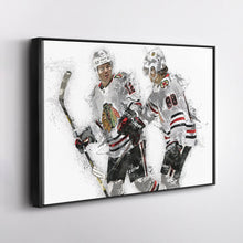 Load image into Gallery viewer, Alex DeBrincat &amp; Patrick Kane Canvas Art – Detroit Red Wings Wall Decor

