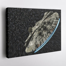 Load image into Gallery viewer, Millennium Falcon Canvas Art - Star Wars Wall Decor Framed Print
