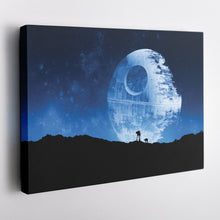 Load image into Gallery viewer, Death Star Poster Star Wars Movie Canvas Wall Art Decor - Galactic Wall Art
