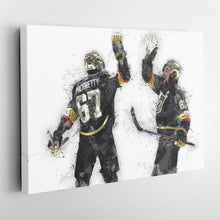 Load image into Gallery viewer, Max Pacioretty &amp; Mark Stone Canvas Art – Vegas Golden Knights Wall Decor
