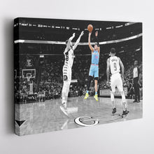 Load image into Gallery viewer, Tyler Herro Canvas Art – Clutch Shot Basketball Decor
