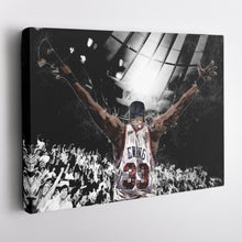 Load image into Gallery viewer, Patrick Ewing Canvas Art – Knicks Basketball Wall Decor
