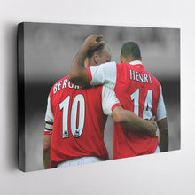Load image into Gallery viewer, Henry &amp; Bergkamp Canvas – Arsenal Legends Wall Art Decor
