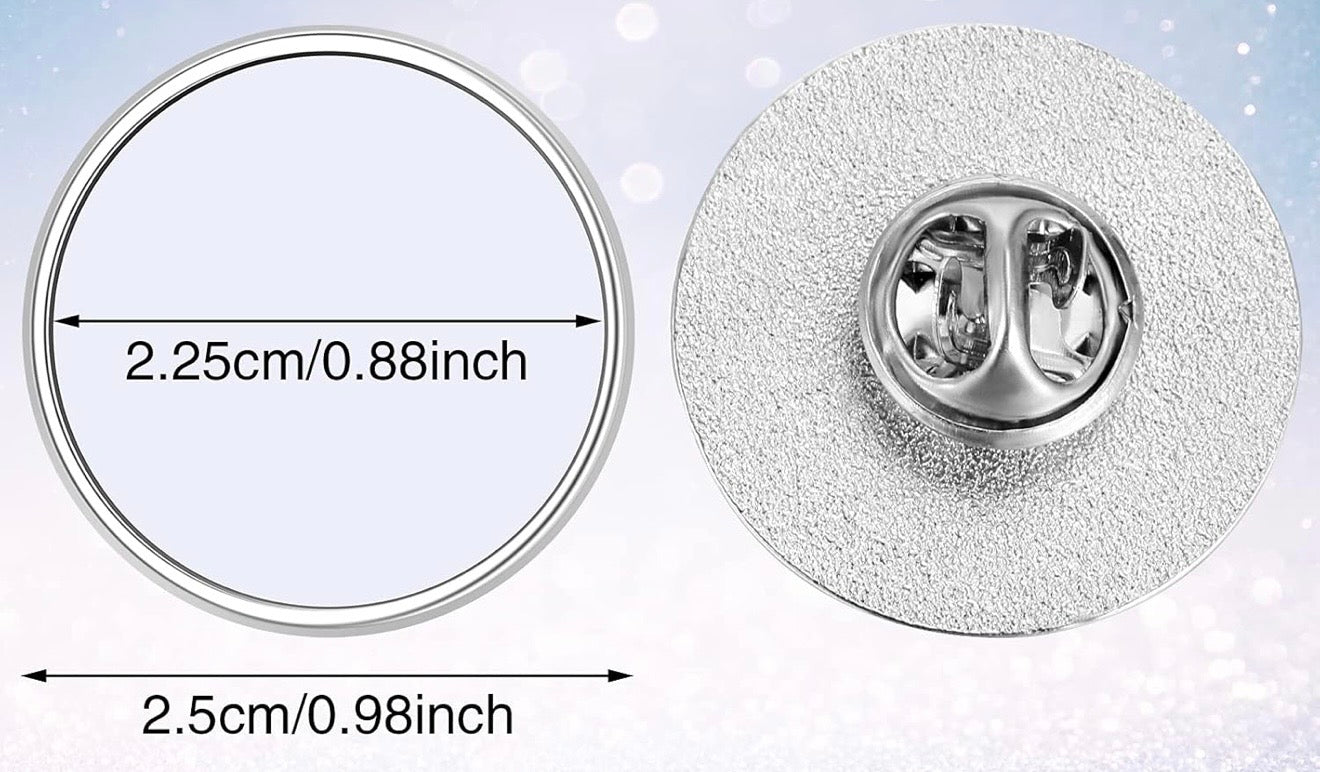 Little Love Collection Pins — Heart, Round & Square