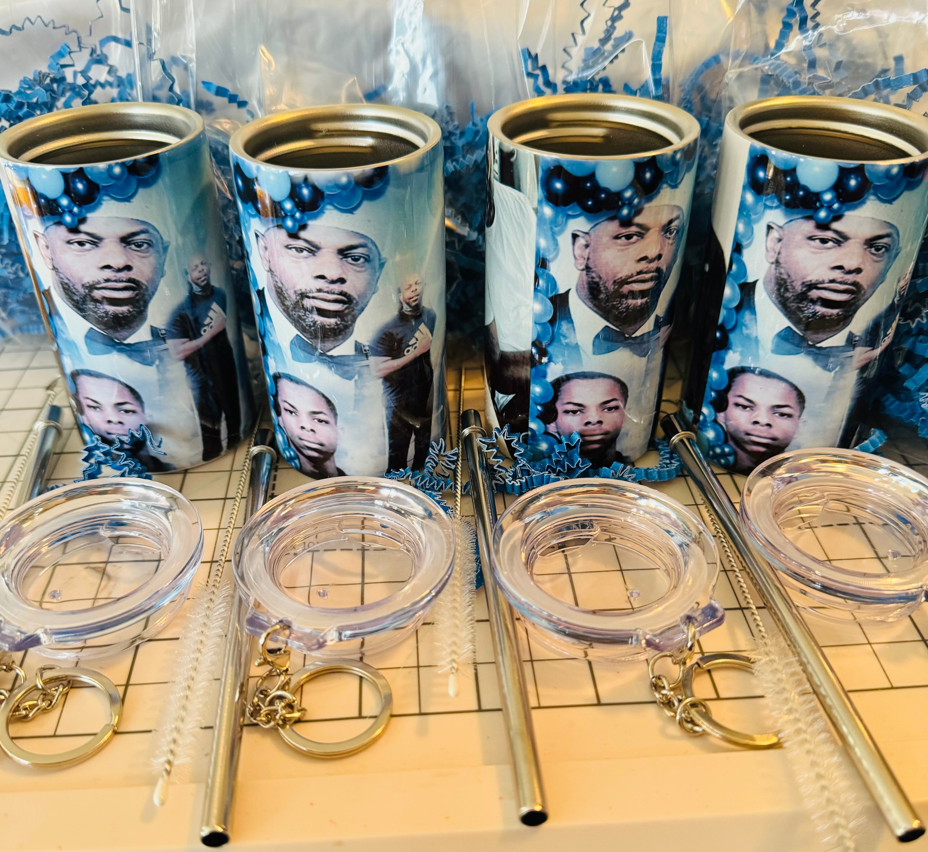 Custom Mini Shot Glass Tumbler Keychain (3oz)
