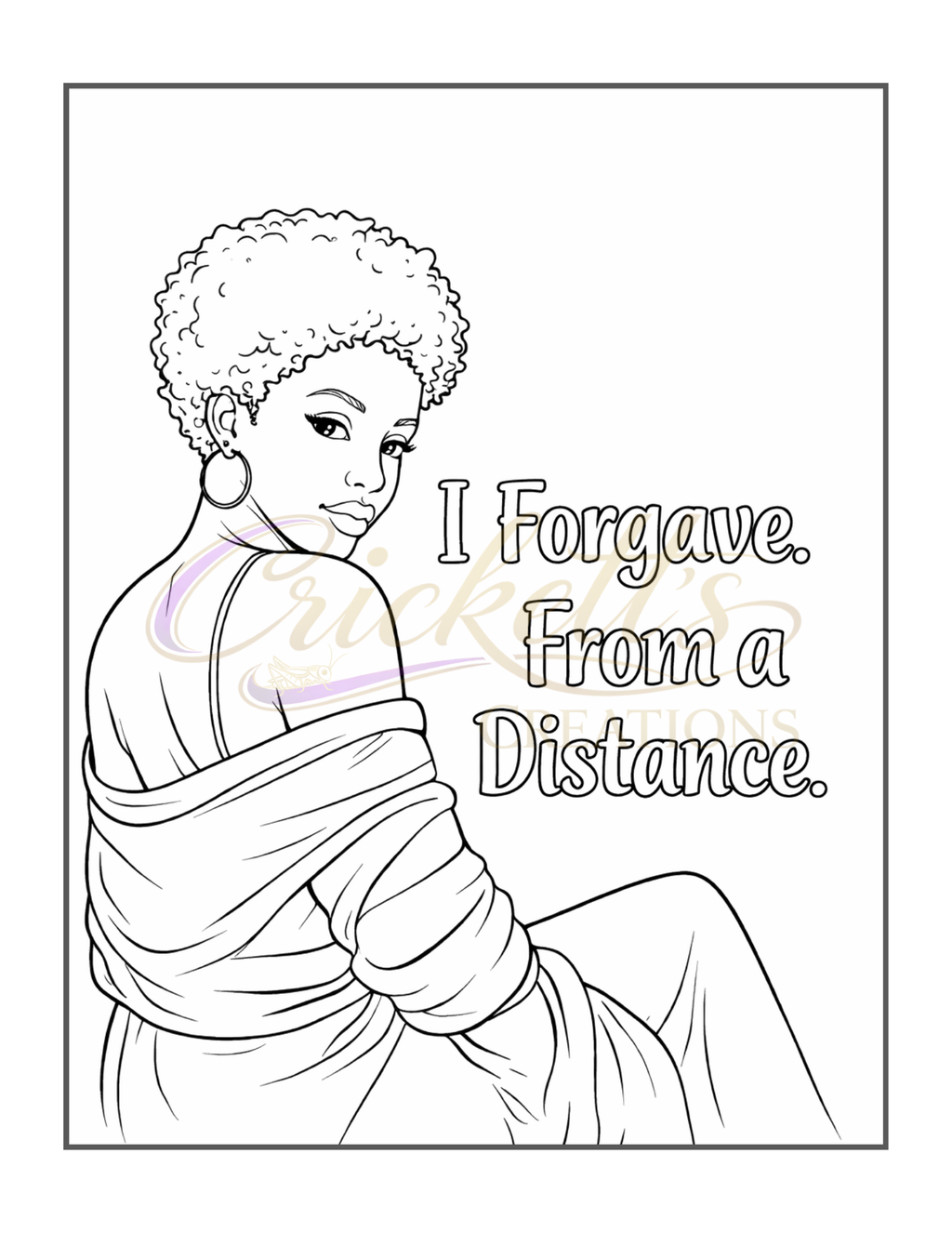 Petty, But Healing: A Self-Affirming Coloring Book