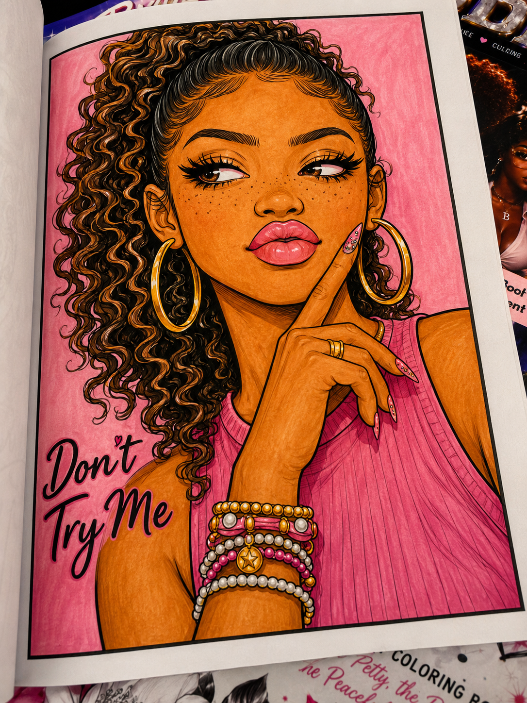 Hey, Girl, Hey!: Vol. 1: Face Card Never Declining Coloring Book