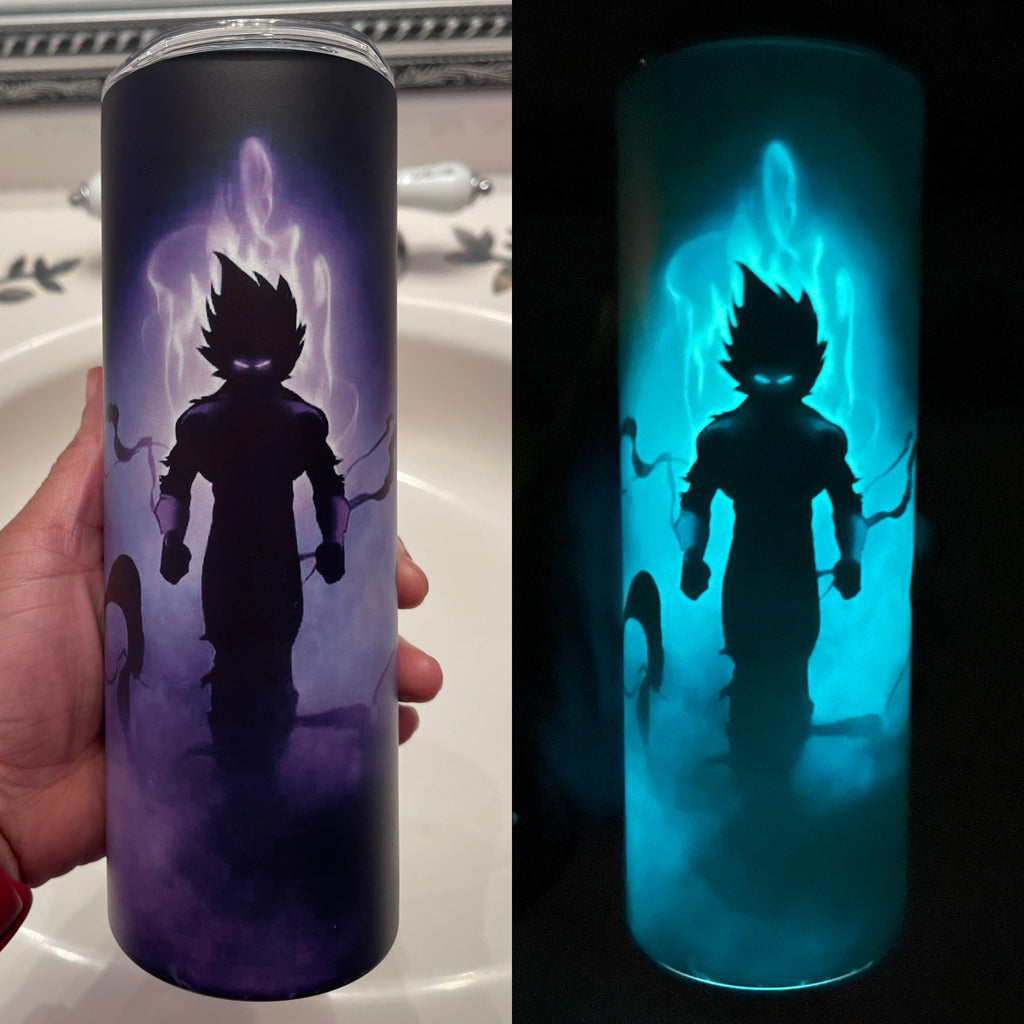 20oz Custom Glow Skinny Tumbler