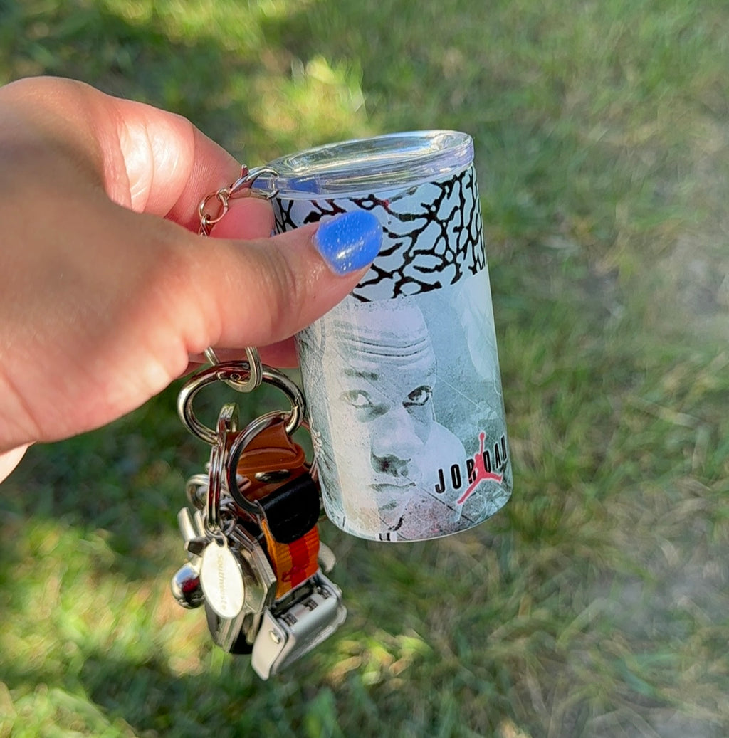 Custom Mini Shot Glass Tumbler Keychain (3oz)