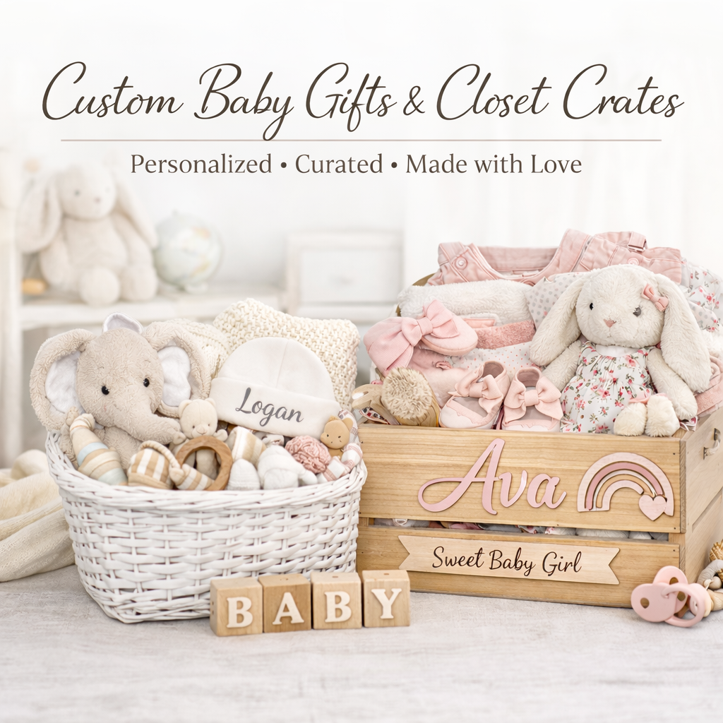 Custom Baby Gifts & Closet Crates (Design Deposit)