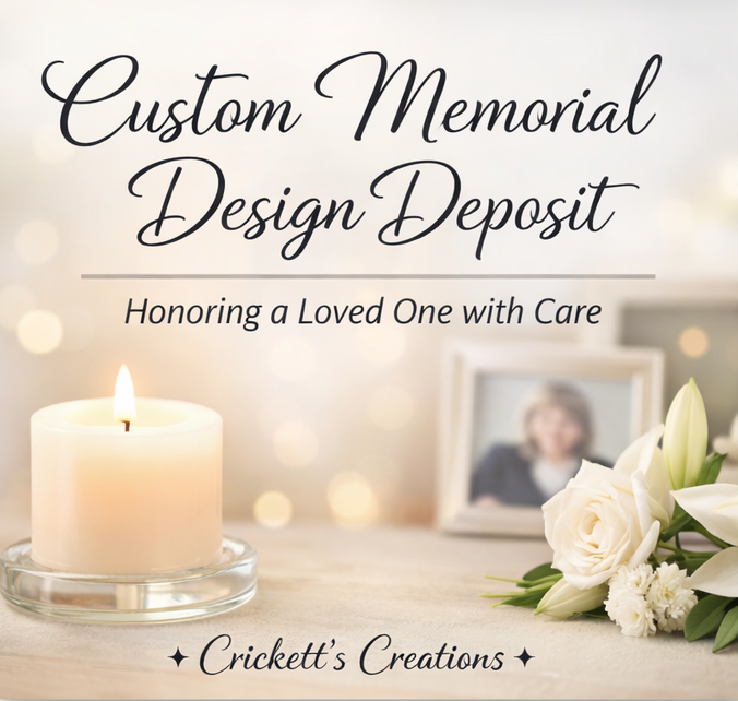 Custom Memorial Items (Design Deposit)