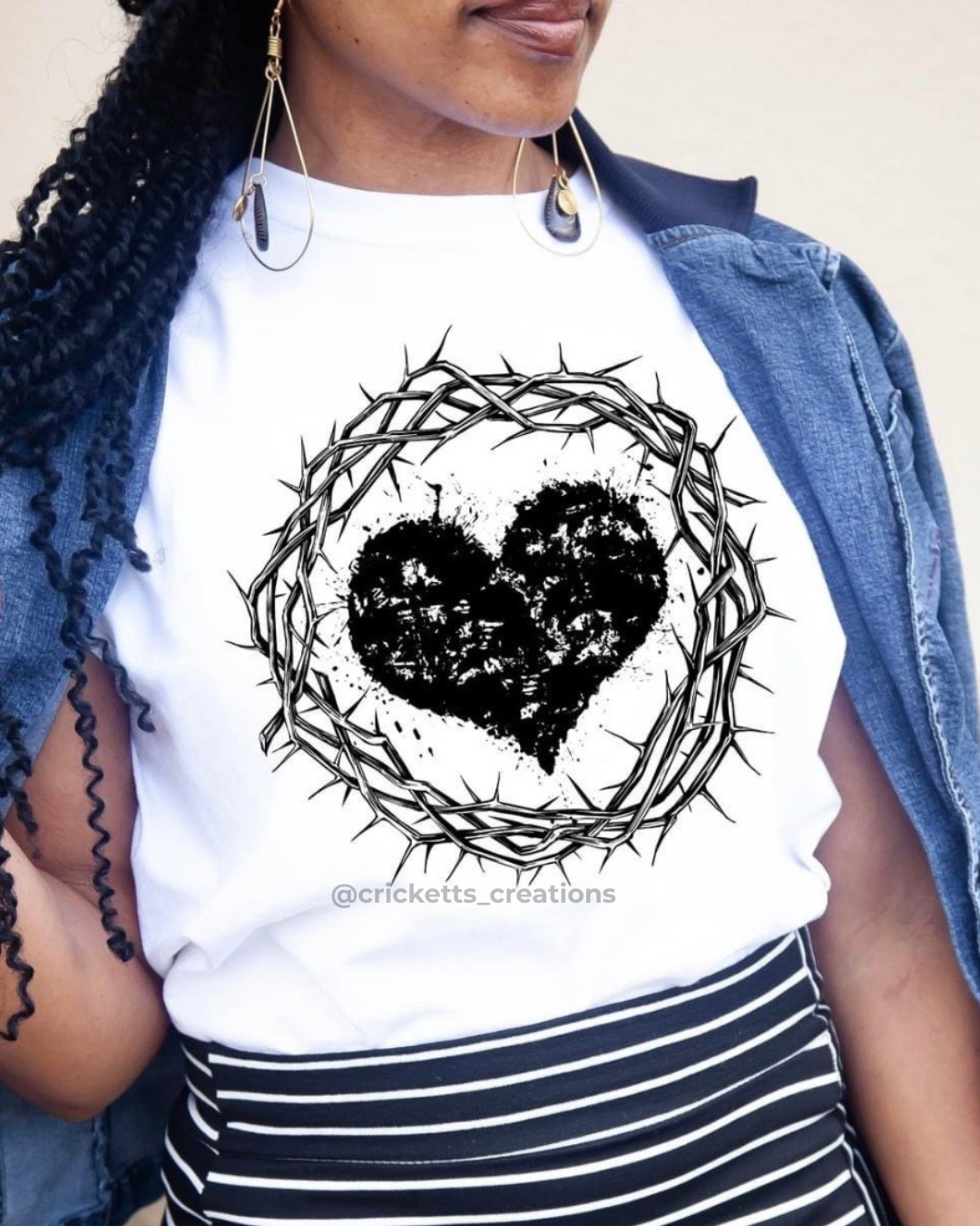 Crown of Thorns Heart Shirt