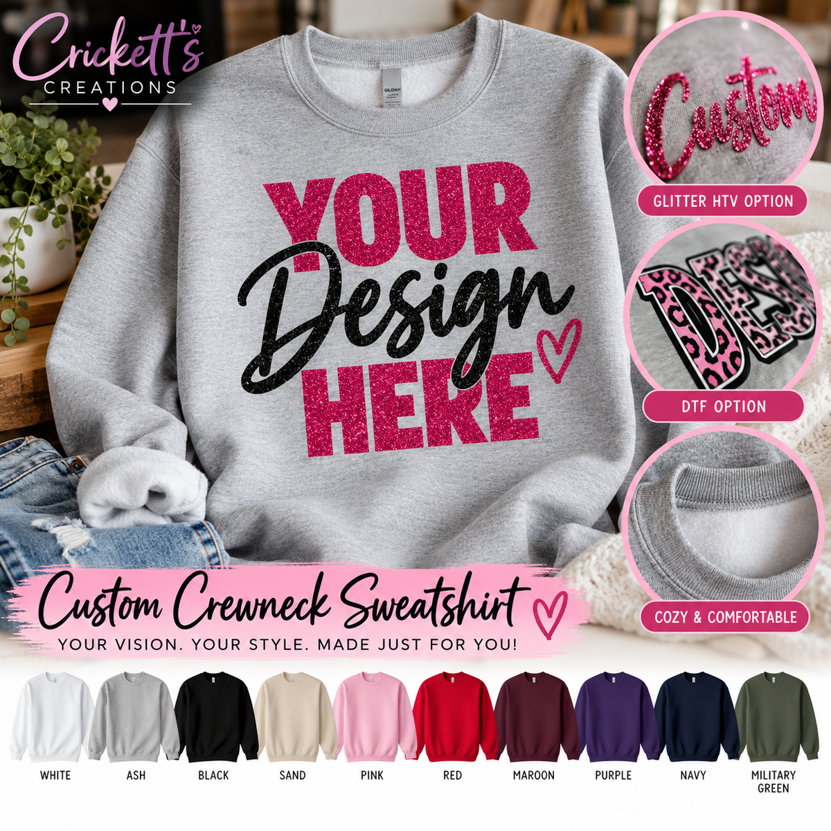 Custom Crewneck Sweatshirt